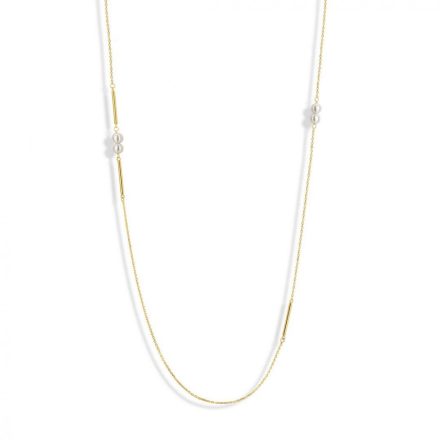 Victoria Arany színű fehér gyöngyös nyaklánc