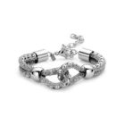 Victoria Ezüst színű vastag hálós karkötő