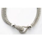 Victoria Ezüst színű vastag hálós nyaklánc