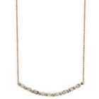 Victoria Rose gold színű fehér gyöngyös nyaklánc