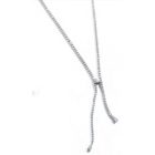 Victoria Ezüst színű fehér köves nyaklánc