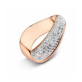 Victoria Rose gold színű fehér köves medál