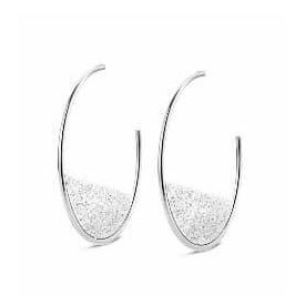 Victoria Ezüst színű mintás fülbevaló