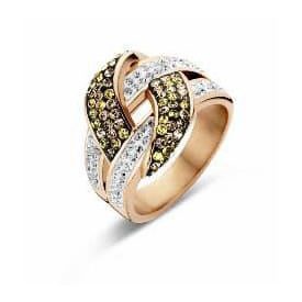 Victoria Rose gold színű színes köves gyűrű