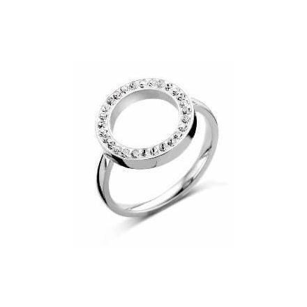 Victoria Ezüst színű fehér köves gyűrű