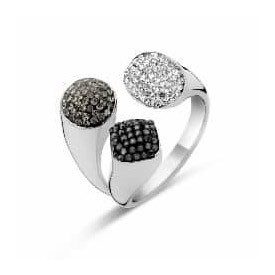 Victoria Ezüst színű színes köves gyűrű